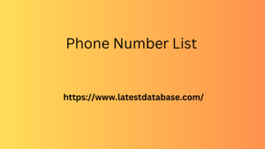 Phone Number List