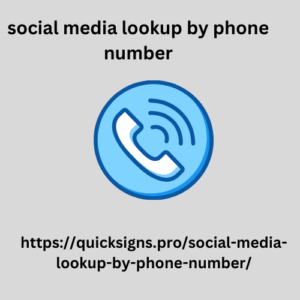 social media lookup by phone number