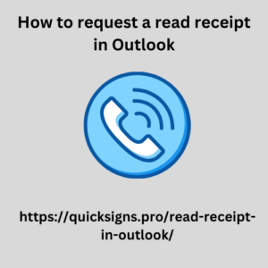 How to request a read receipt in Outlook