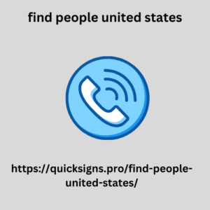 find people united states