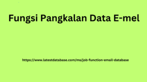 Fungsi Pangkalan Data E-mel