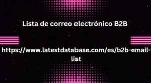 Lista de correo electrónico B2B