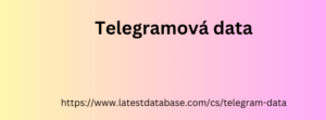 Telegramová data