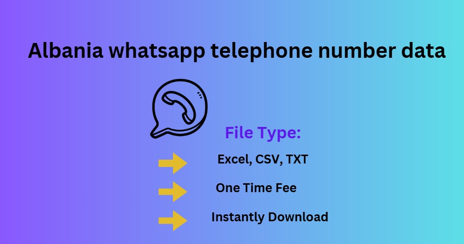 Albania whatsapp telephone number data