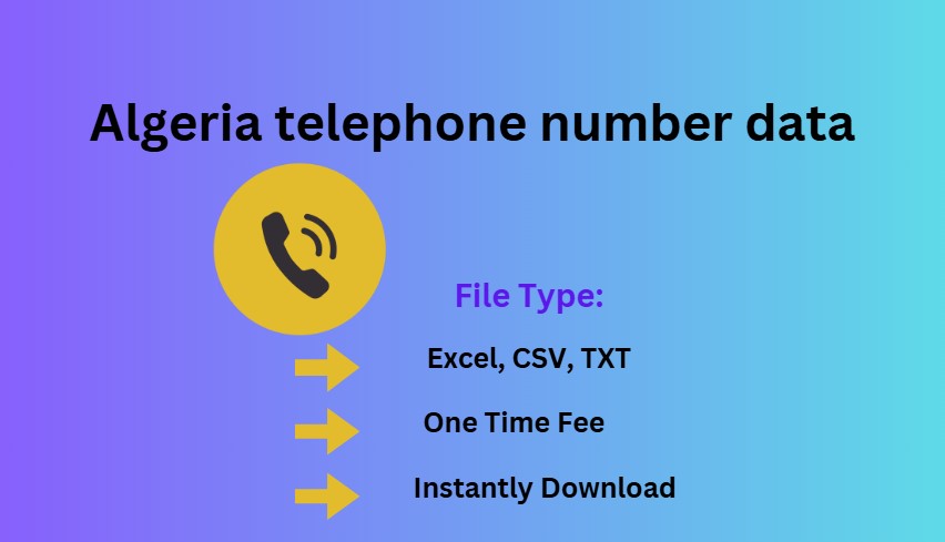 Algeria telephone number data