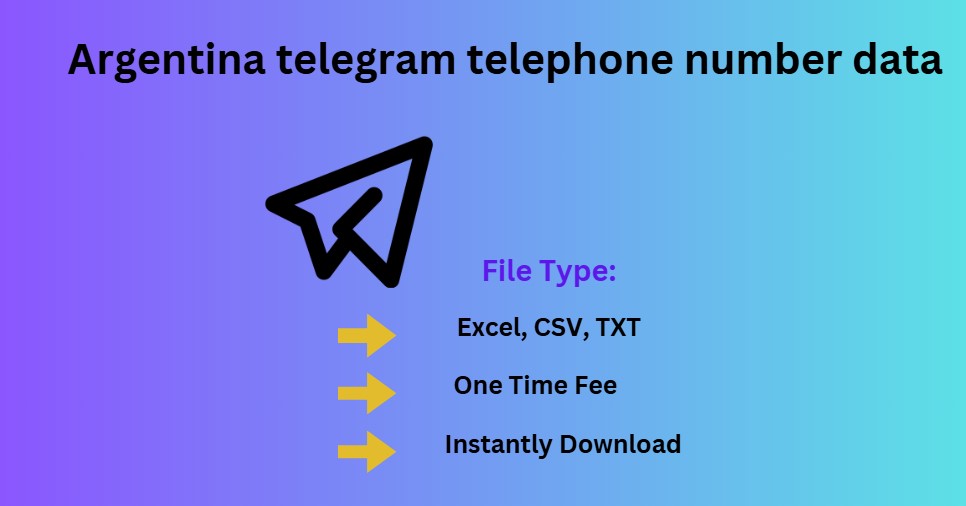 Argentina telegram telephone number data