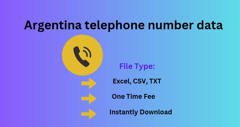 Argentina telephone number data