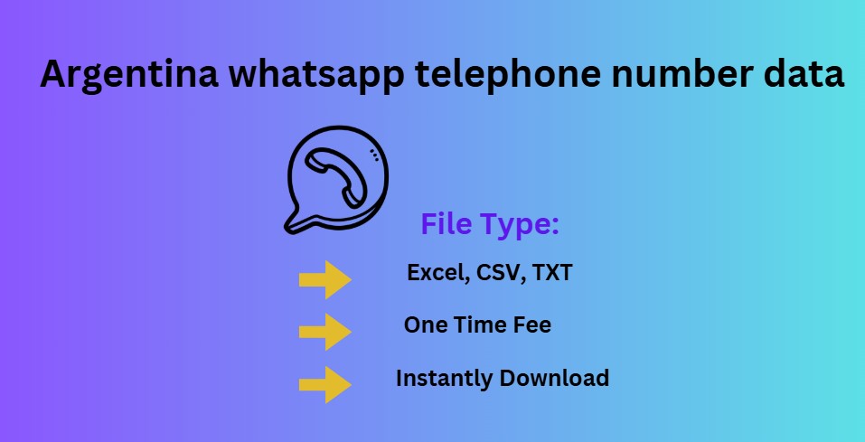 Argentina whatsapp telephone number data