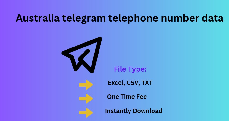 Australia telegram telephone number data