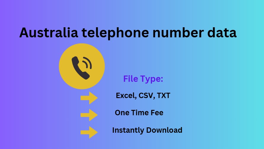 Australia telephone number data