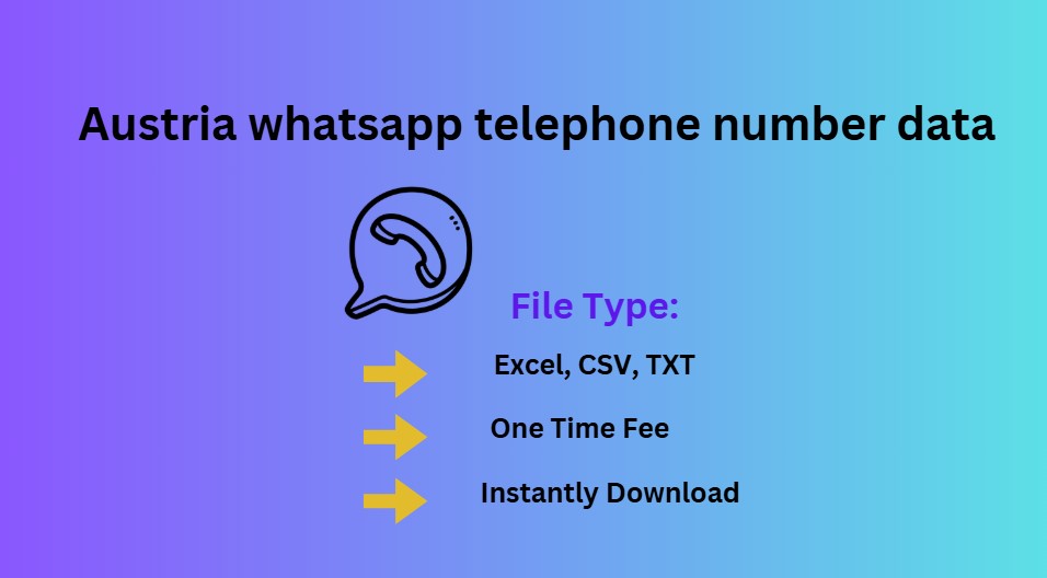 Austria whatsapp telephone number data