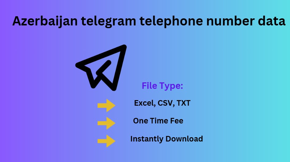 Azerbaijan telegram telephone number data