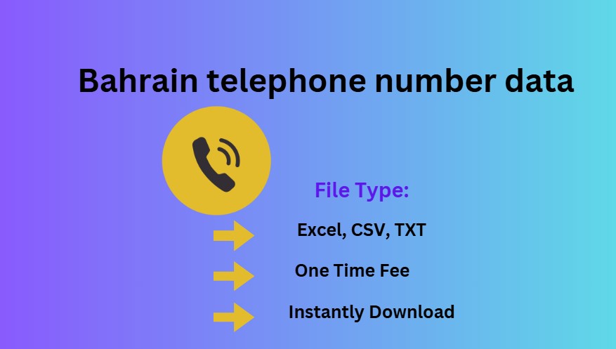 Bahrain telephone number data