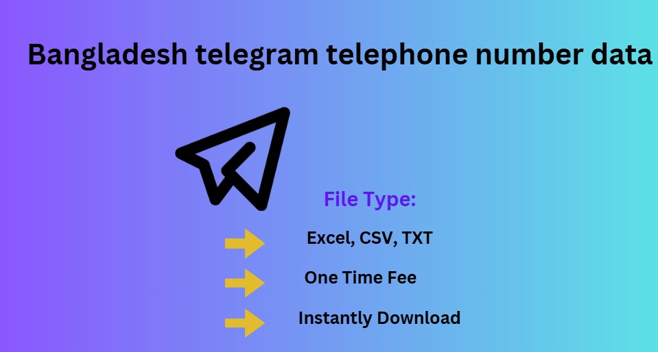 Bangladesh telegram telephone number data