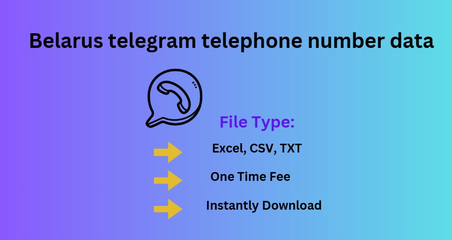 Belarus telegram telephone number data