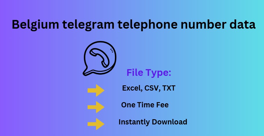 Belgium telegram telephone number data