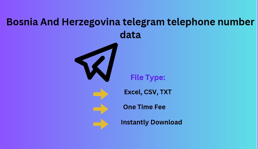 Bosnia And Herzegovina telegram telephone number data