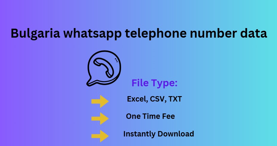 Bulgaria whatsapp telephone number data