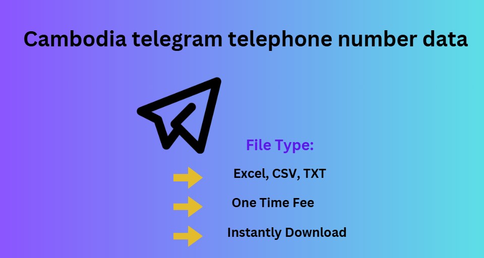 Cambodia telegram telephone number data