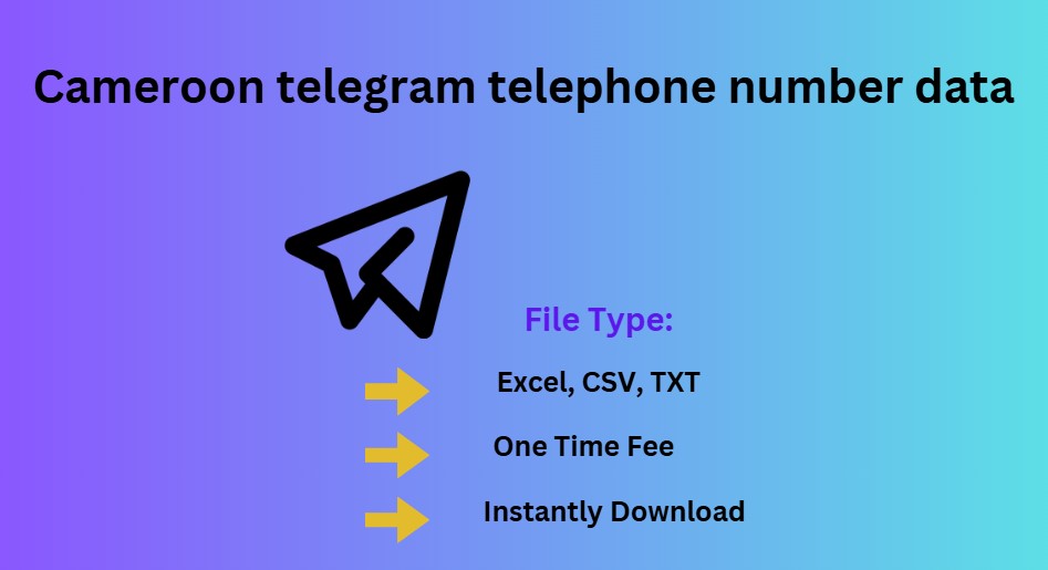 Cameroon telegram telephone number data