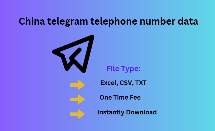 China telegram telephone number data