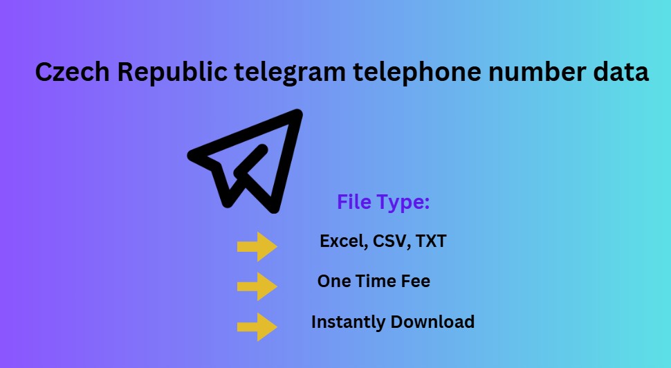 Czech Republic telegram telephone number data