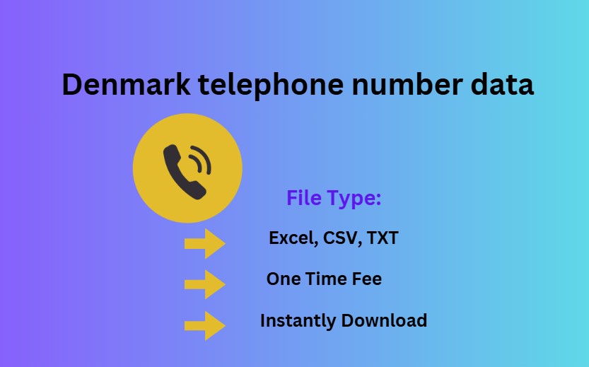 Denmark telephone number data