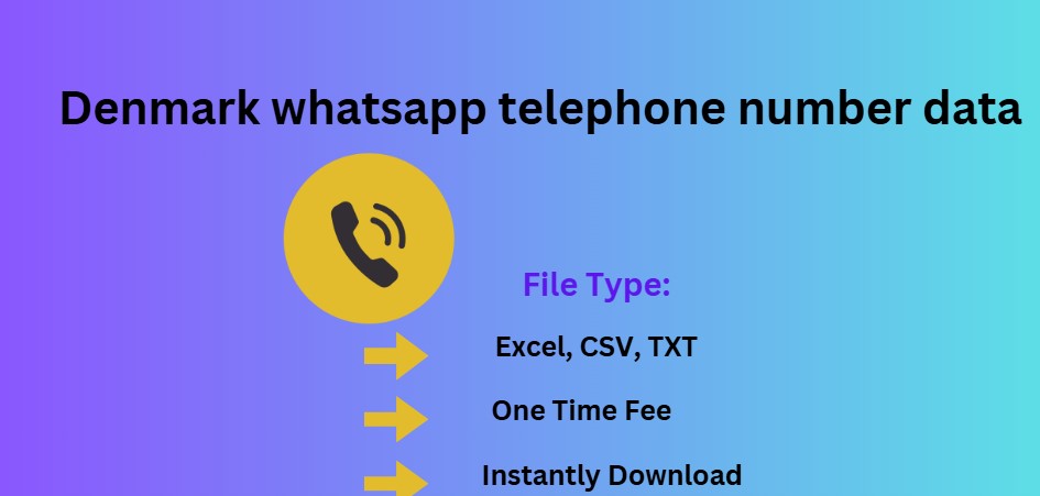 Denmark whatsapp telephone number data