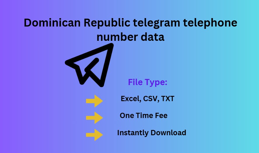 Dominican Republic telegram telephone number data