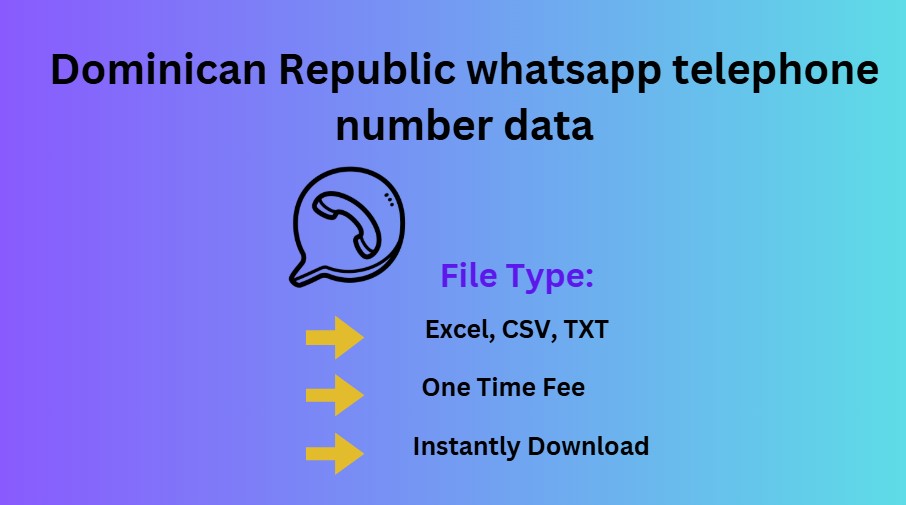 Dominican Republic whatsapp telephone number data