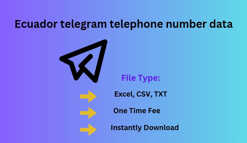 Ecuador telegram telephone number data