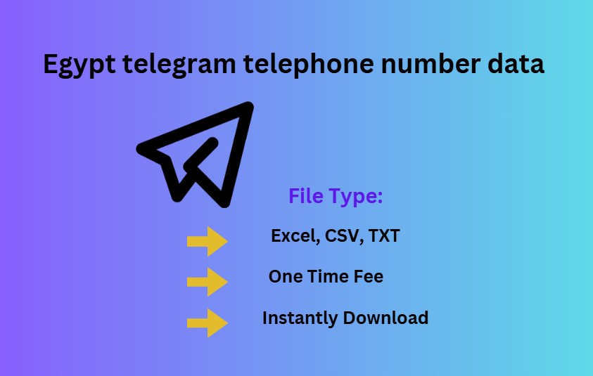 Egypt telegram telephone number data