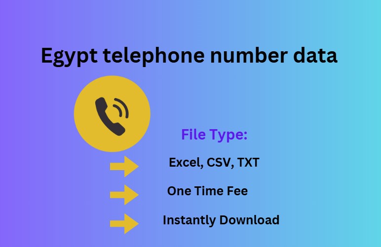 Egypt telephone number data