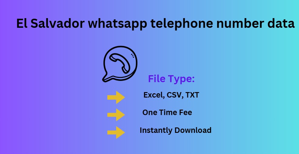 El Salvador whatsapp telephone number data