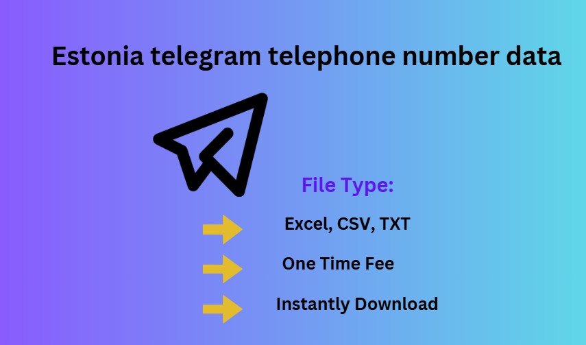 Estonia telegram telephone number data