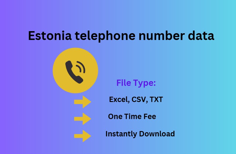 Estonia telephone number data