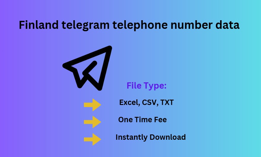 Finland telegram telephone number data