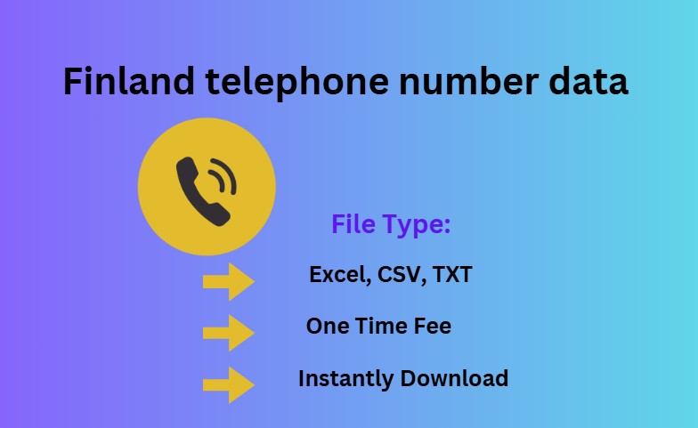 Finland telephone number data