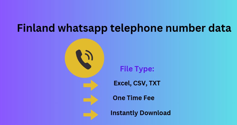 Finland whatsapp telephone number data