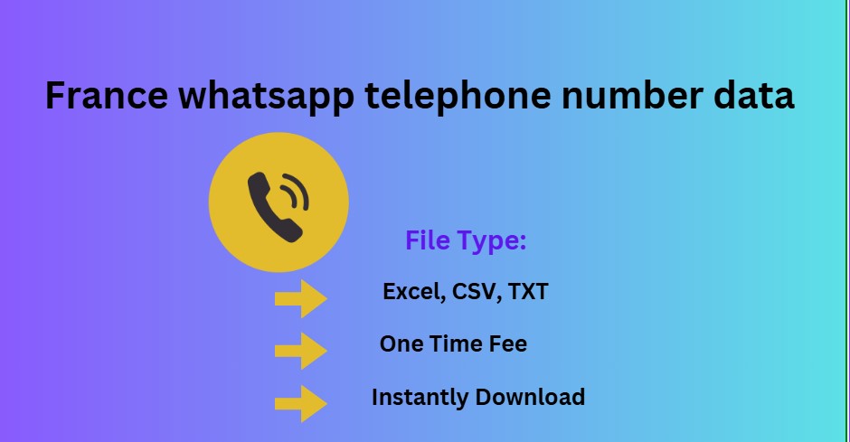 France whatsapp telephone number data