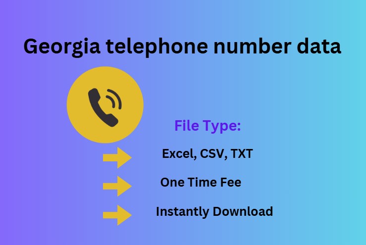 Georgia telephone number data