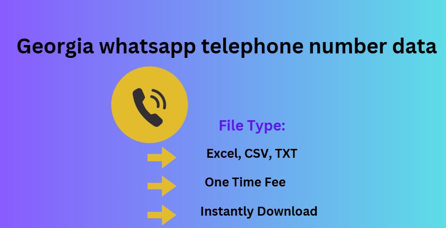 Georgia whatsapp telephone number data