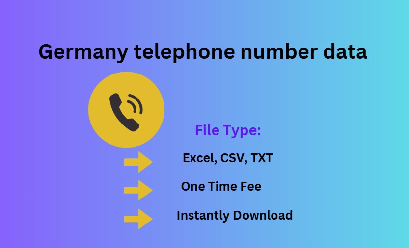 Germany telephone number data