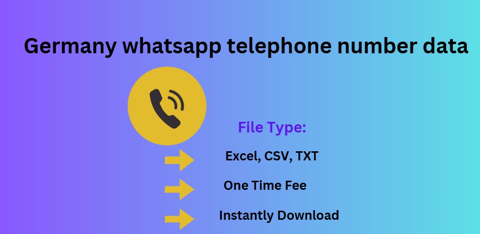 Germany whatsapp telephone number data