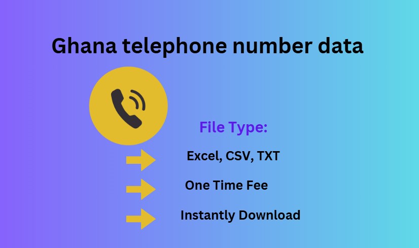 Ghana telephone number data