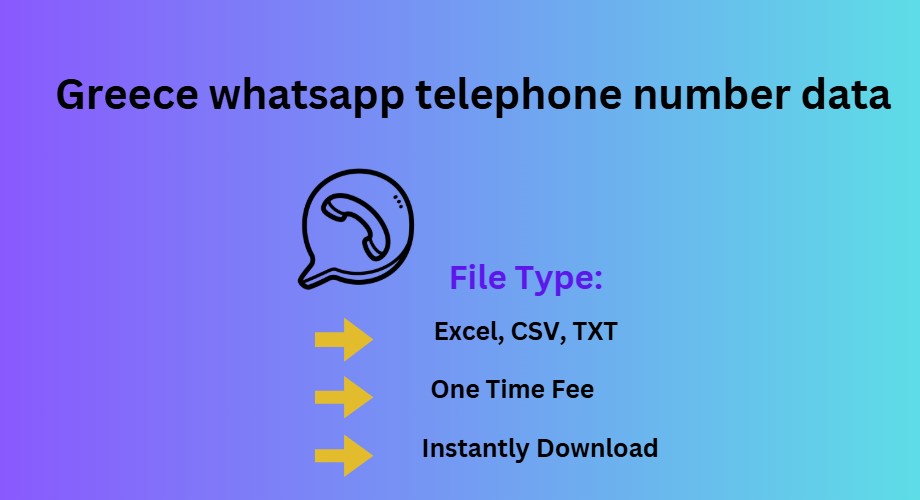 Greece whatsapp telephone number data