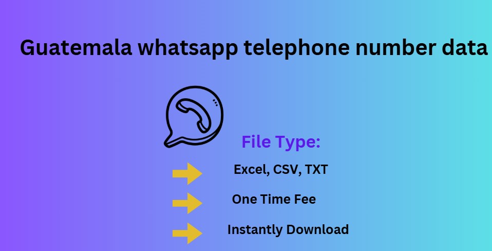 Guatemala whatsapp telephone number data