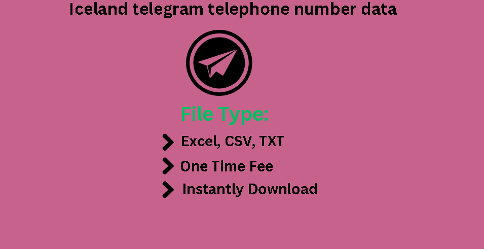 Iceland telegram telephone number data