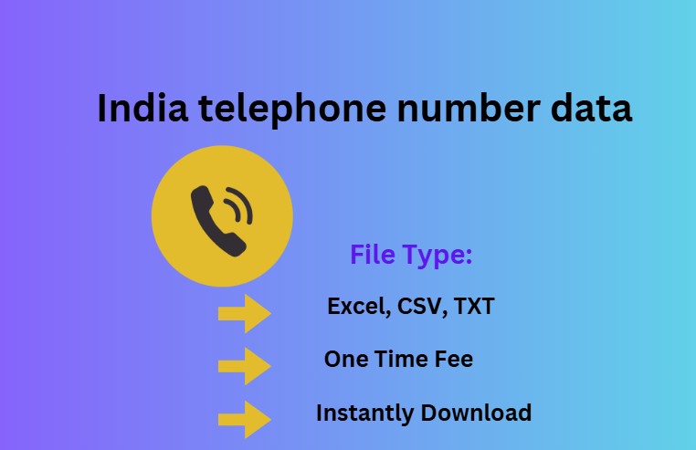 India telephone number data