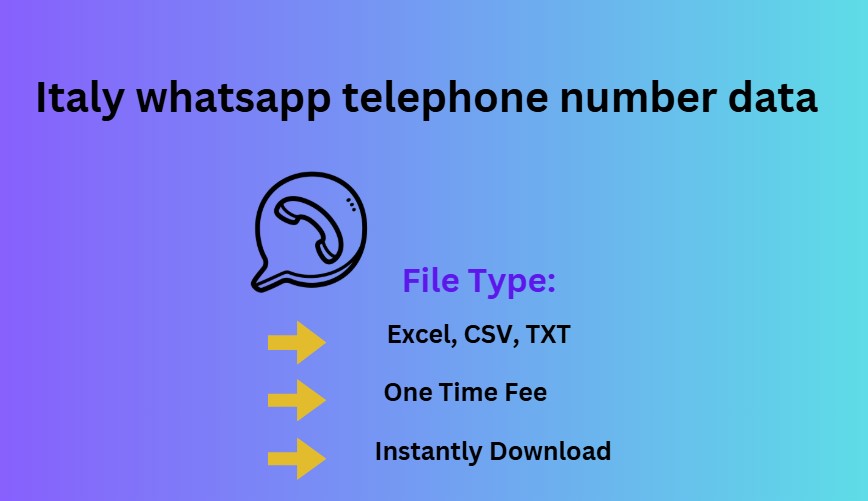 Italy whatsapp telephone number data